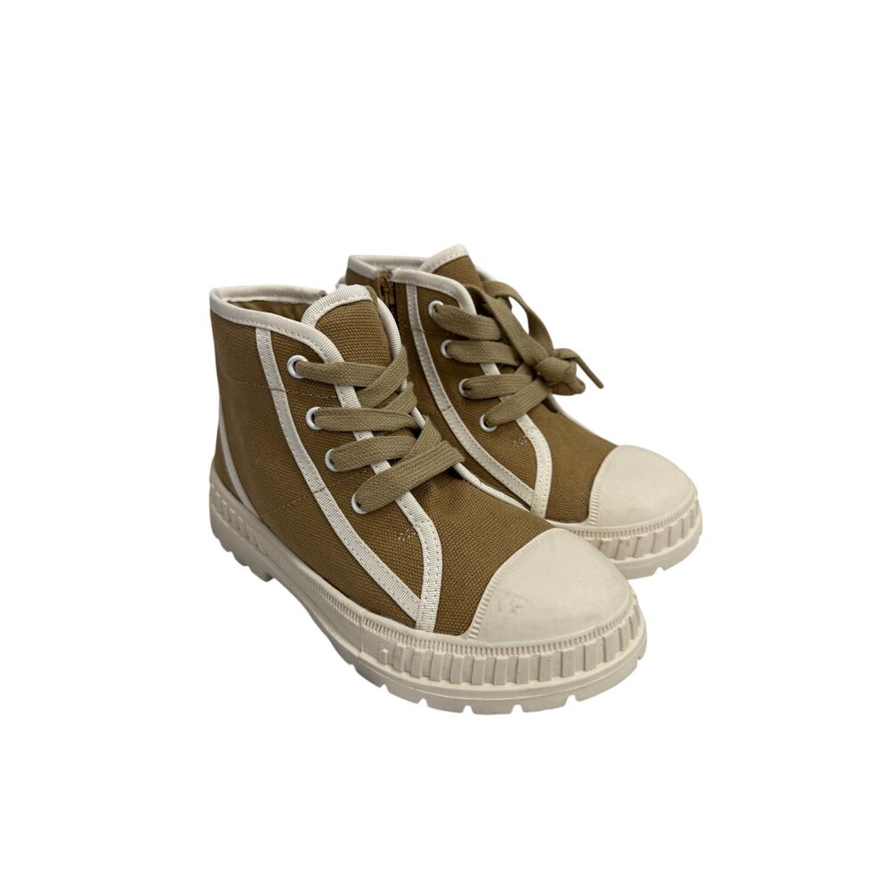 Open Edit Girls Canvas Boots sz 10 Zip Up NEW # ZW
